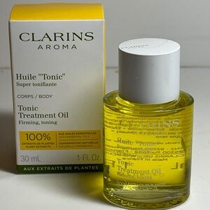 New In Box Clarins Tonic Treatment Oil 30 ml or 1 fl oz - 100% Plant Extracts
